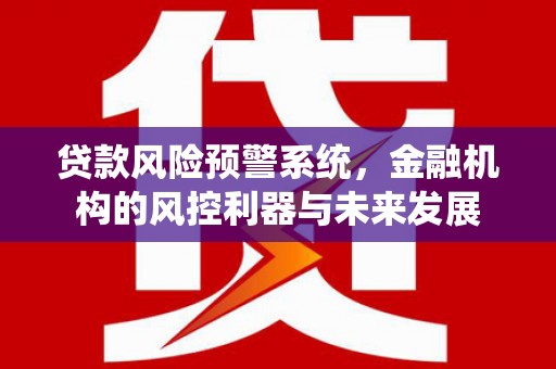 江安贷款风险预警系统，金融机构的风控利器与未来发展