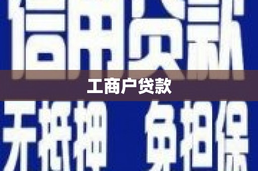江安工商户贷款