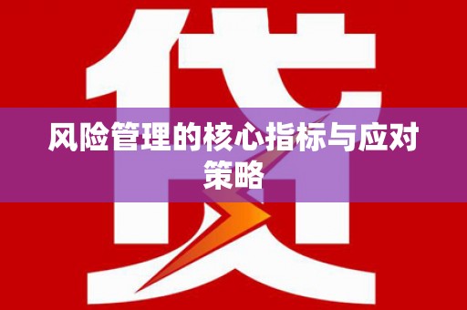 江安风险管理的核心指标与应对策略
