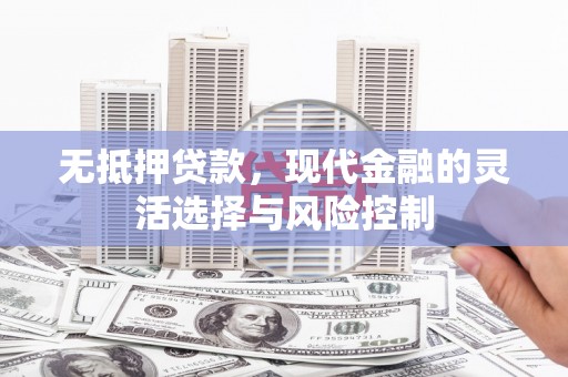 江安无抵押贷款，现代金融的灵活选择与风险控制
