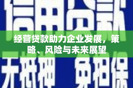 江安经营贷款助力企业发展，策略、风险与未来展望