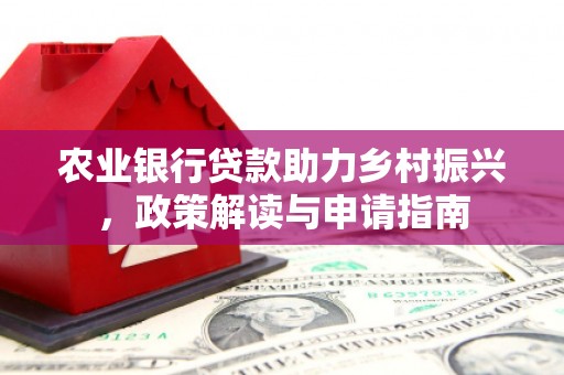 江安农业银行贷款助力乡村振兴，政策解读与申请指南
