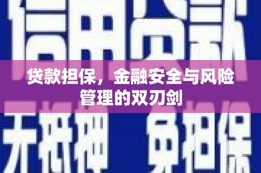 江安贷款担保，金融安全与风险管理的双刃剑