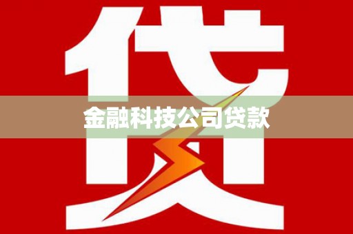 江安金融科技公司贷款