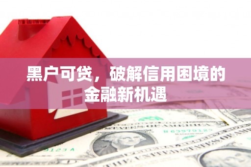 江安黑户可贷，破解信用困境的金融新机遇