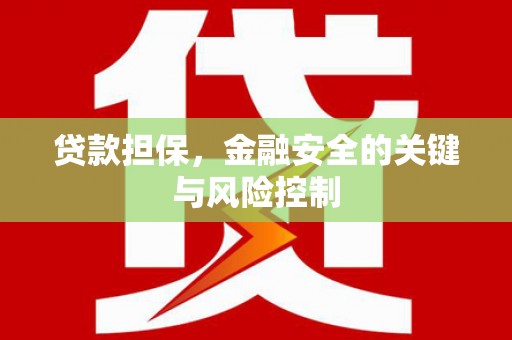 江安贷款担保，金融安全的关键与风险控制