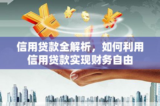 江安信用贷款全解析，如何利用信用贷款实现财务自由