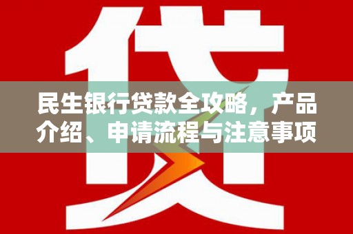 江安民生银行贷款全攻略，产品介绍、申请流程与注意事项